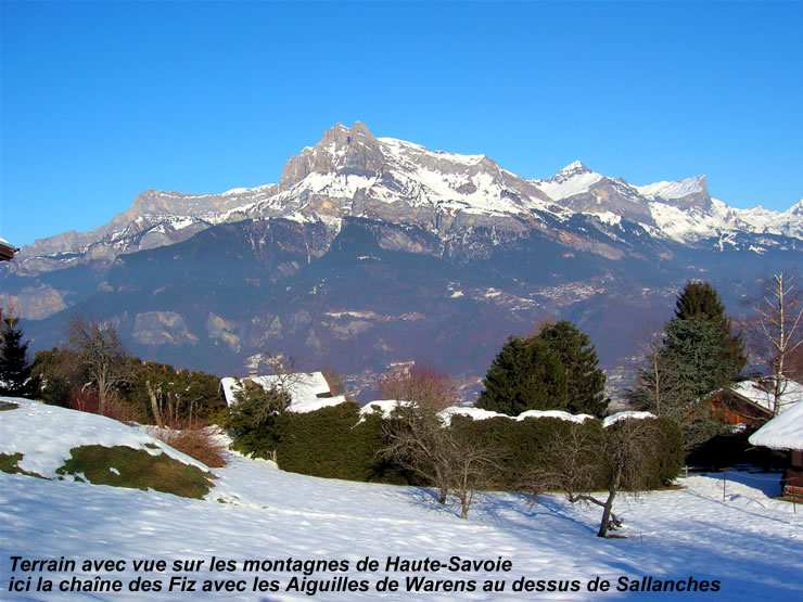 terrain a vendre avec vue sur montagne